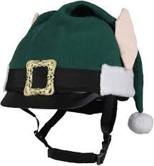 Czapka Bożonarodzeniowa na Kask Jeździecki QHP