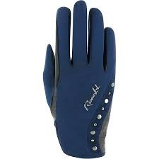 Rękawiczki Jeździeckie Roeckl JARDY Zimowe Damskie Dress Blue 7