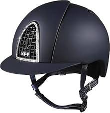 Kask Jeździecki KEP CROMO TEXTILE SWAROVSKI z Wkładkami