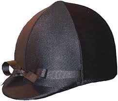 Czarny Pokrowiec na Kask Jeździecki